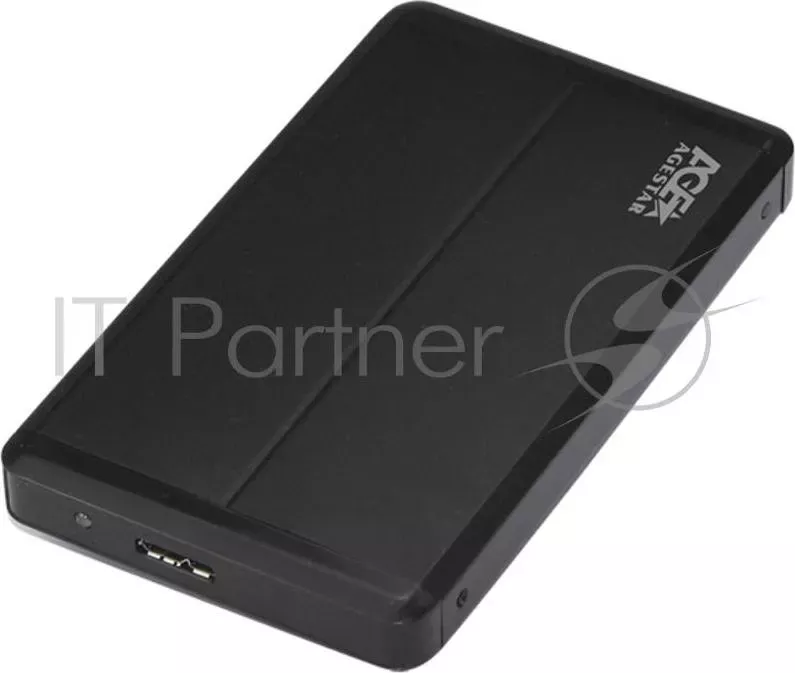 Внешний корпус для HDD/SSD AGESTAR 3UB2O8 SATA пластик/алюминий черный 2.5"