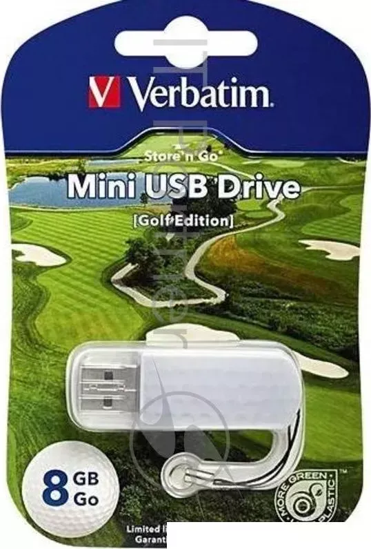 Флеш Диск VERBATIM 8GB Mini Sport Edition, USB 2.0, Гольф