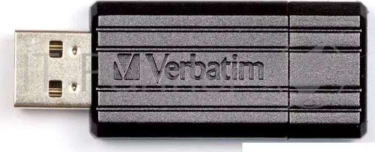 Флеш Диск VERBATIM 8Gb PinStripe 49062 USB2.0 черный