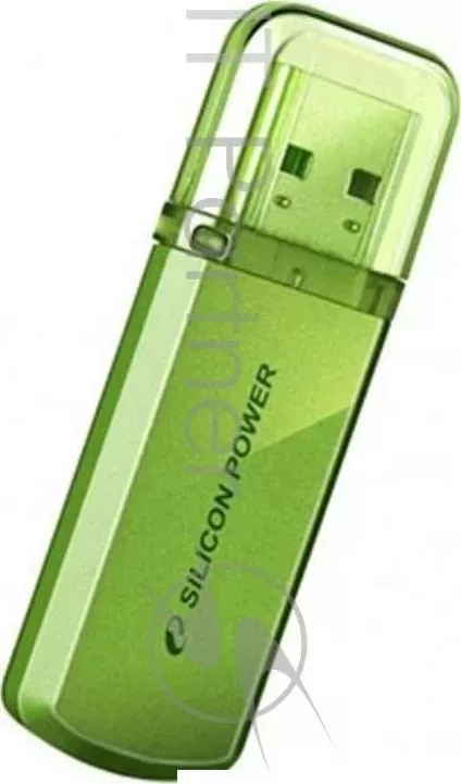 Флеш Диск SILICON POWER 8Gb Helios 101 SP008GBUF2101V1N USB2.0 зеленый