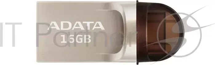 Флеш накопитель 64GB ADATA DashDrive UC370 OTG, USB 3.1/Type-C, Золотой