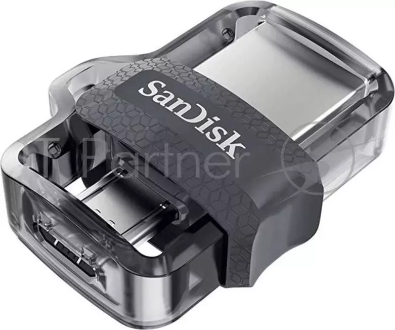 Флеш Диск 128GB SANDISK Ultra Android Dual Drive OTG, m3.0/USB 3.0, Black