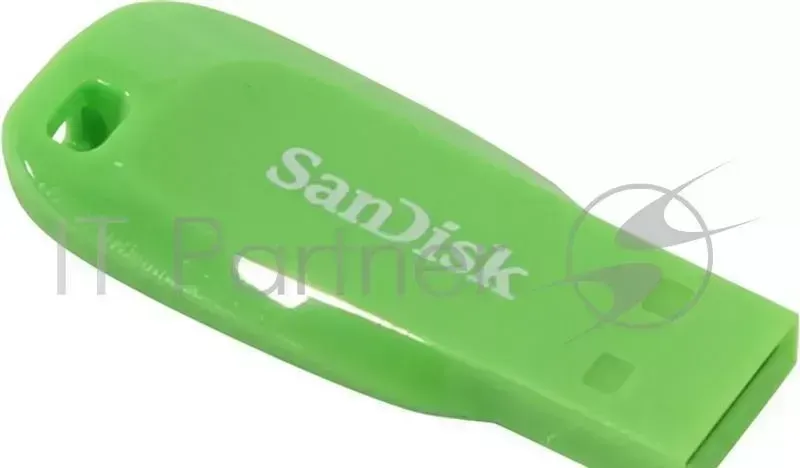 Флеш Диск 64GB SANDISK CZ50 Cruzer Blade, USB 2.0, Green