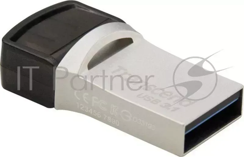 Флеш Диск TRANSCEND 64GB JetFlash 890, USB Type C, OTG ,Металл
