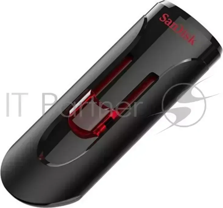 Флеш Диск Sandisk 64Gb Cruzer Glide SDCZ600-064G-G35 USB3.0 черный SANDISK /красный