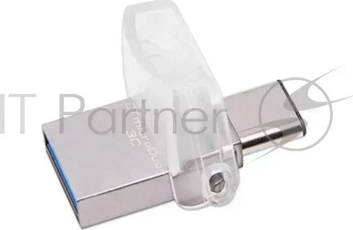 Флеш Диск KINGSTON 64Gb DataTraveler microDuo DTDUO3C/64GB USB3.0 серебристый