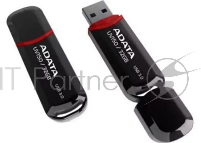 Флеш Диск 128GB ADATA UV150, USB 3.0, Черный