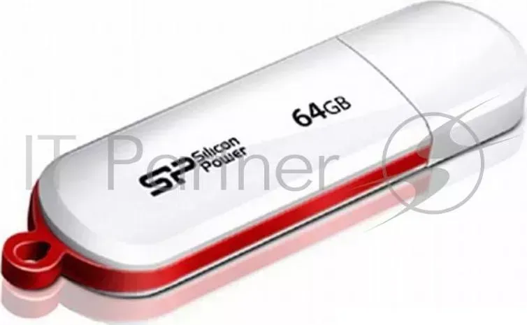 Флеш Диск SILICON POWER 64Gb LuxMini 320 SP064GBUF2320V1W USB2.0 белый