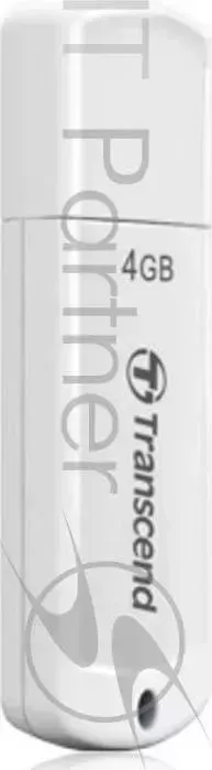 Флеш Диск TRANSCEND 4GB JetFlash 370, USB 2.0, Белый