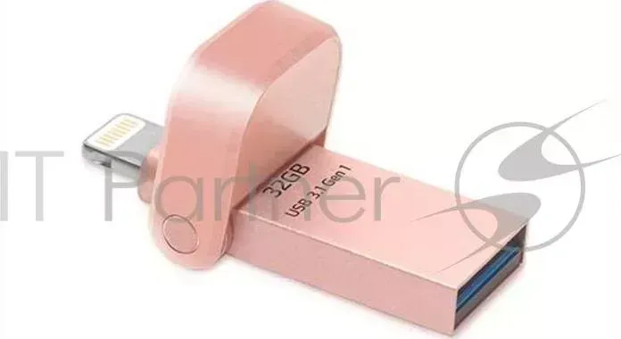 Флеш накопитель 32GB ADATA i-Memory AI920, USB 3.1/Lightning, Rose Gold