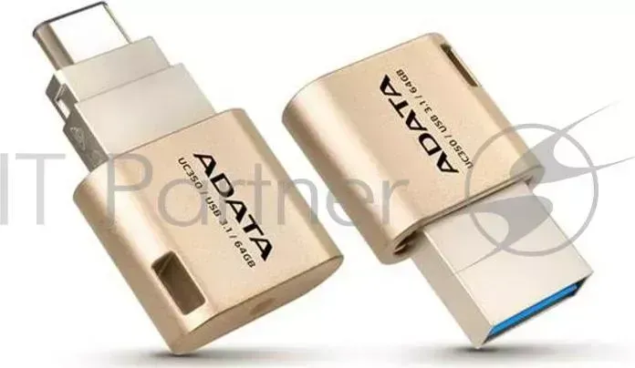 Флеш накопитель 32GB ADATA Choice UC350, USB3.1/Type C, Золотой