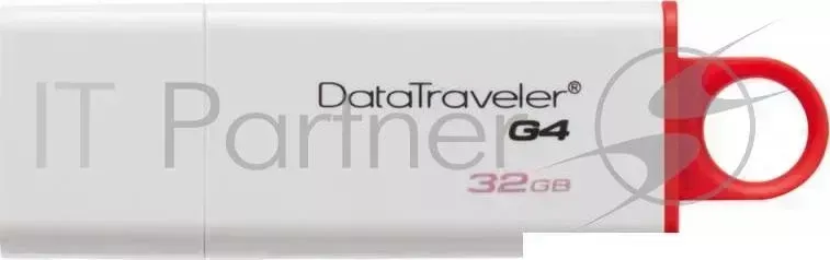 Флеш Диск KINGSTON 32Gb DataTraveler G4 DTIG4/32GB USB3.0 белый