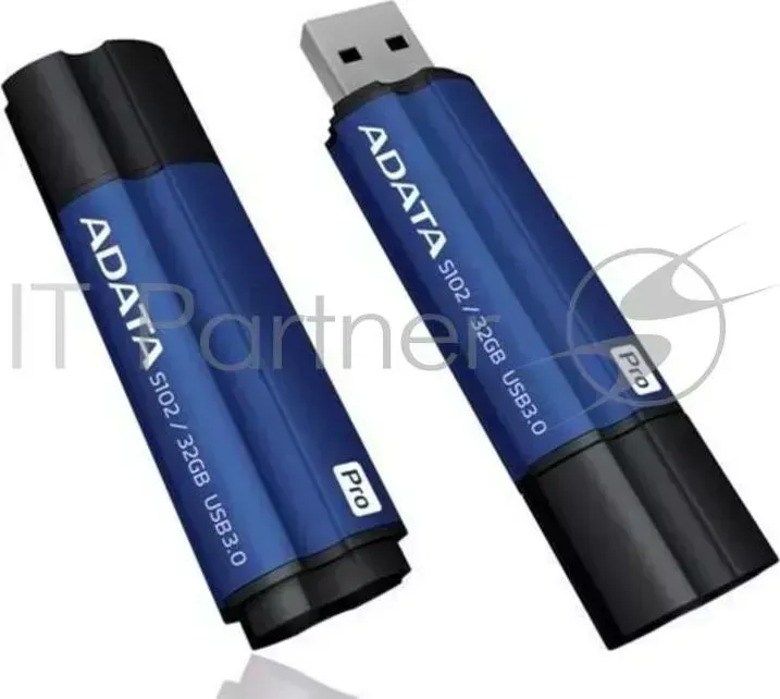 Флеш Диск AData 32Gb S102 PRO AS102P-32G-RBL USB3.0 синий