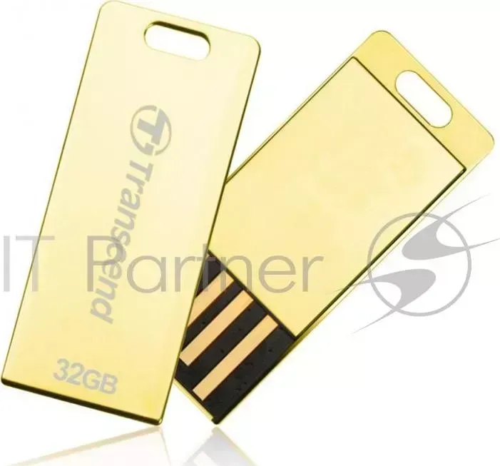 Флеш Диск TRANSCEND 32Gb JetFlash T3G TS32GJFT3G USB2.0 Sochi Logo золотистый BLISTER