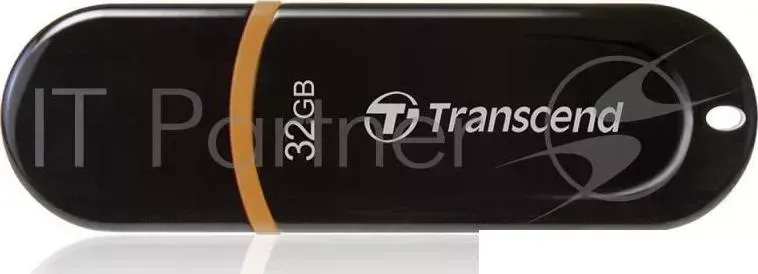 Флеш Диск TRANSCEND 32Gb Jetflash JF300 TS32GJF300 USB2.0 черный/оранжевый