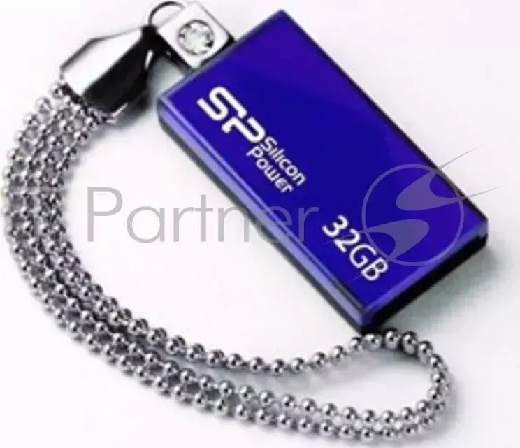 Флеш Диск SILICON POWER 32Gb Touch 810 SP032GBUF2810V1B USB2.0 синий