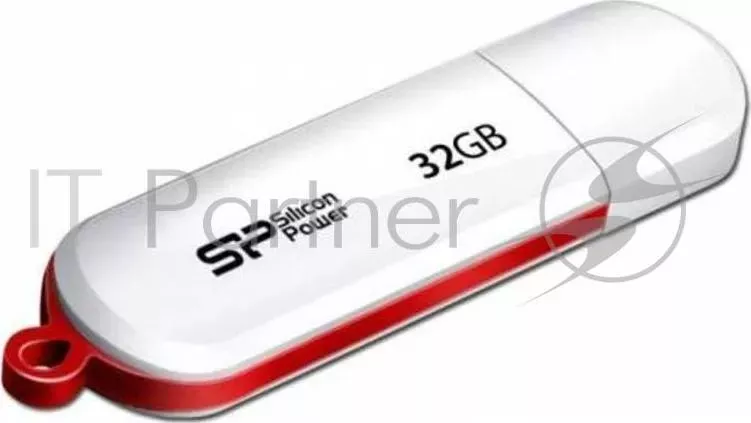 Флеш Диск SILICON POWER 32Gb LuxMini 320 SP032GBUF2320V1W USB2.0 белый