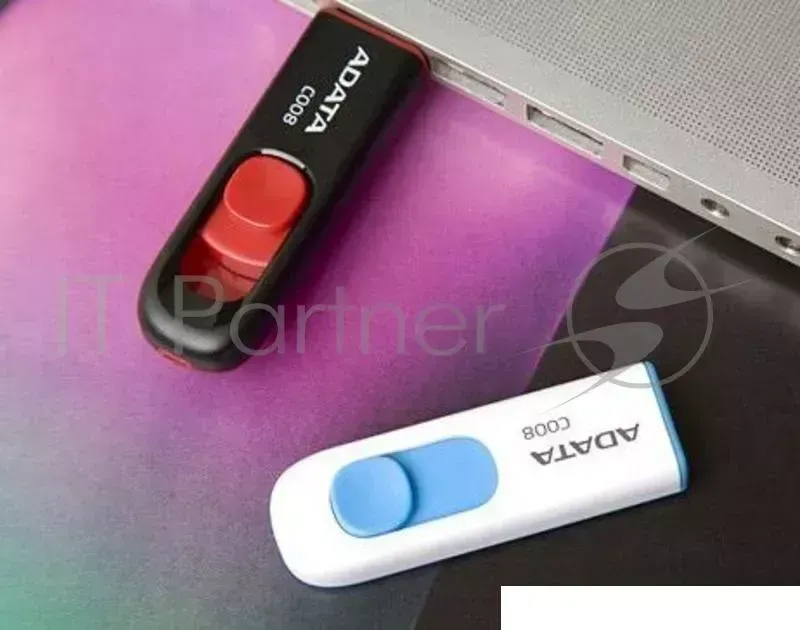 Флеш Диск AData 32Gb C008 AC008-32G-RWE USB2.0 синий