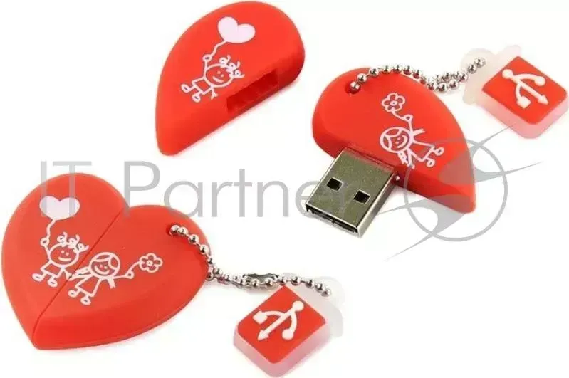 Флэш карта Smartbuy USB Drive 16Gb Wild series Сердце SB16GBHeart UFD {UFD}