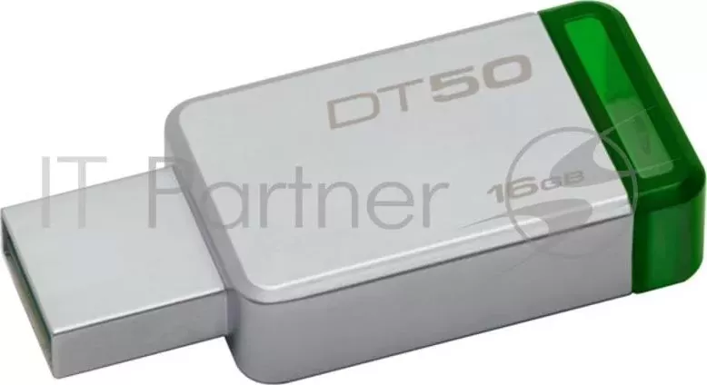 Флеш Диск KINGSTON 16Gb DataTraveler 50 DT50/16GB USB3.0 зеленый