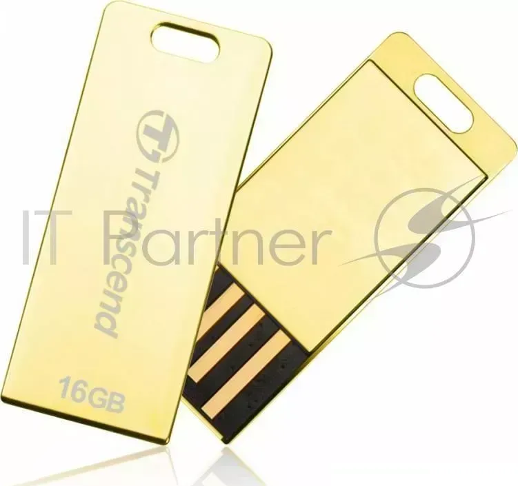 Флеш Диск TRANSCEND 16Gb JetFlash T3G TS16GJFT3G USB2.0 Sochi Logo золотистый BLISTER
