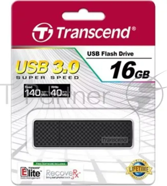 Флеш Диск TRANSCEND 16Gb Jetflash 780 TS16GJF780 USB3.0 черный/серебристый