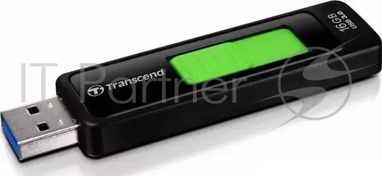 Флеш Диск TRANSCEND 16Gb Jetflash 760 TS16GJF760 USB3.0 черный/зеленый