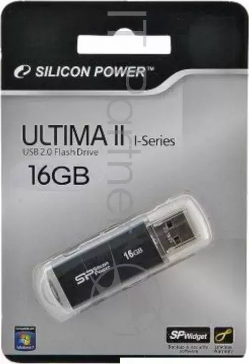 Флеш Диск SILICON POWER 16Gb Ultima II I Series SP016GBUF2M01V1K USB2.0 черный