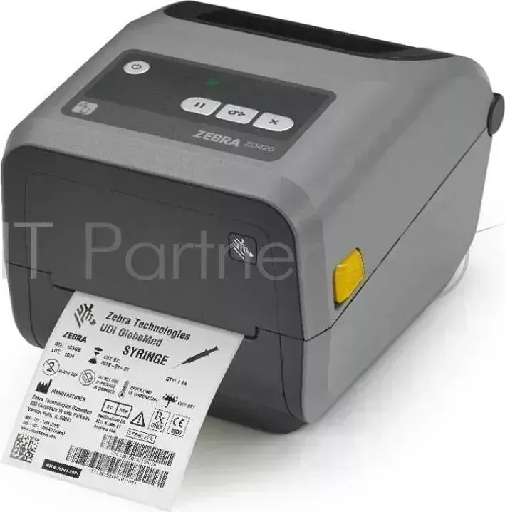 Принтер этикеток Zebra настольный TT ZD420 TTC Printer ZD420; 4", 300 dpi, EU and UK Cords, USB, USB Host, BTLE, Ethernet Module, EZPL TT ; EU UK