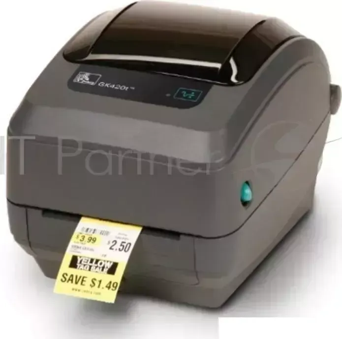 Принтер этикеток Zebra GK420t GK42 102520 000 Черный TT Printer, 203 dpi, Euro and UK cord, EPL, ZPLII, USB, Serial, Centronics Parallel -102520- {TT UK }