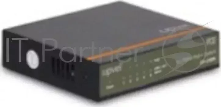 Коммутатор Upvel UP 215FE Компактный 5 портовый PoE с четырьмя PoE портами до 30Вт на порт металлический корпус, внешний блок питания