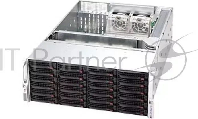 Корпус 4U, 13.68''x13'', 24x3.5'' hot-swap SAS/SATA with SES2, 7xFH/FL, 437x178x660mm, redundant 900W