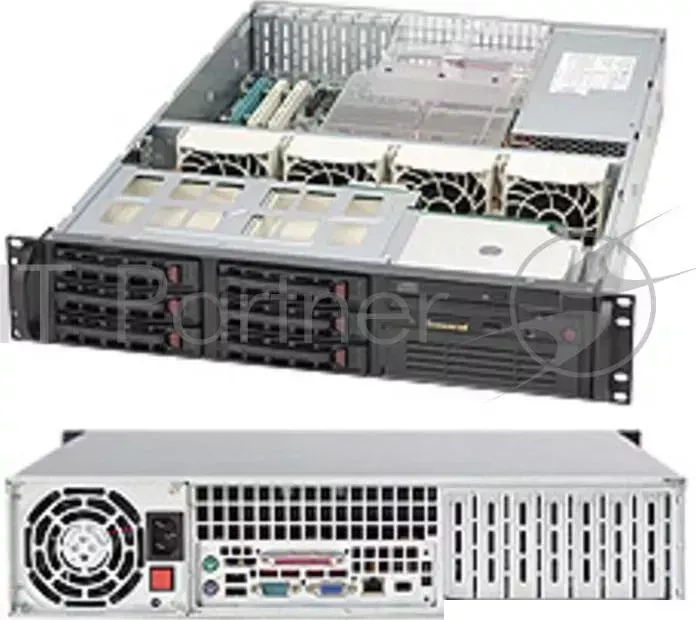 Корпус SuperMicro CSE-823TQ-653LPB 2U Supermicro CSE 823TQ 653LPB