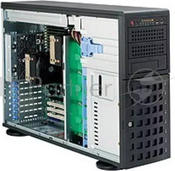 Корпус SuperMicro CSE-745TQ-R1200B 8x3.5"SAS / SATA+2x5" Bays,2x1200W Supermicro 4U/Tower, 13.68''x13'', 3x5.25'', 8x3.5'' hot swap SAS/SATA with SES2, 7xFH, 437x178x648mm, front 2xUSB, 1xfloppy bay, redundant 1200W