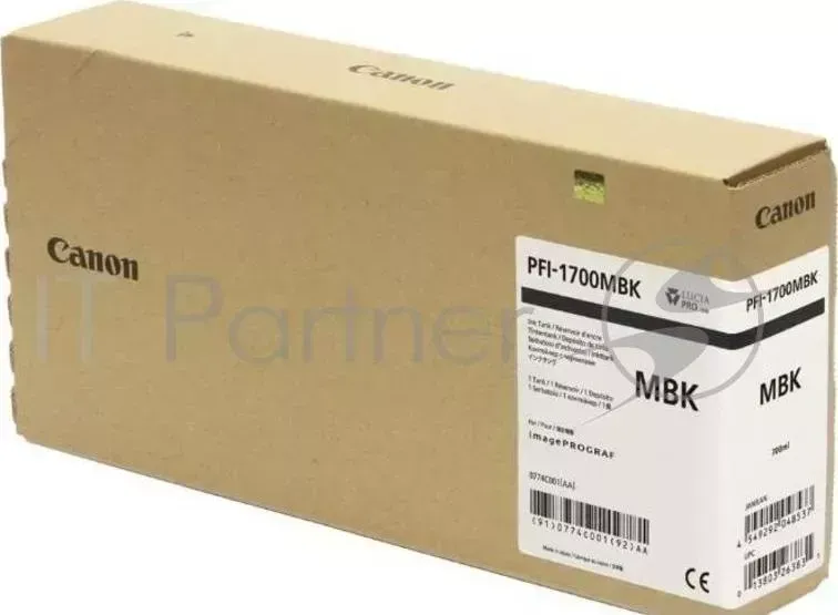 Картридж CANON PFI-1700 MBK Matte Black