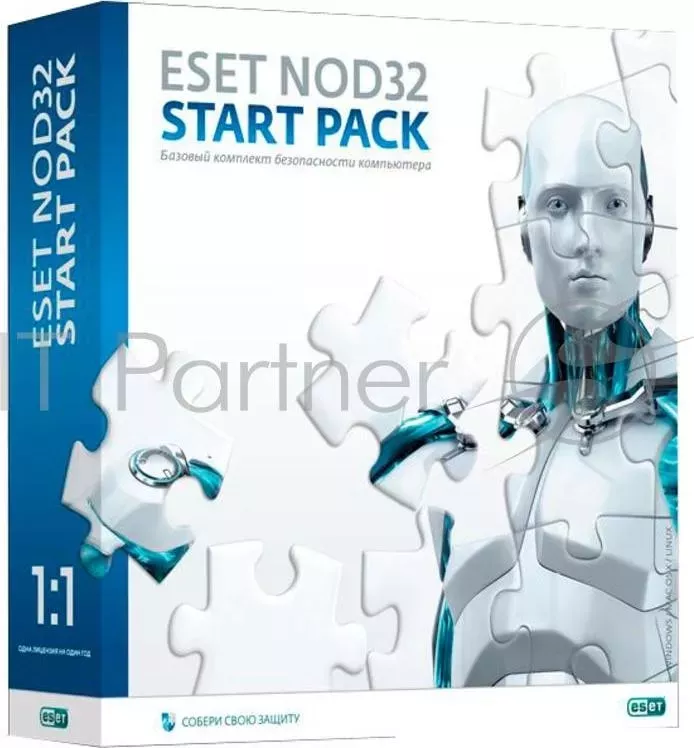 Программное обеспечение NOD32-ASP-NS(BOX)-1-1 ESET NOD32 START PACK базовый комплект, лицензия на 1 год на 1ПК