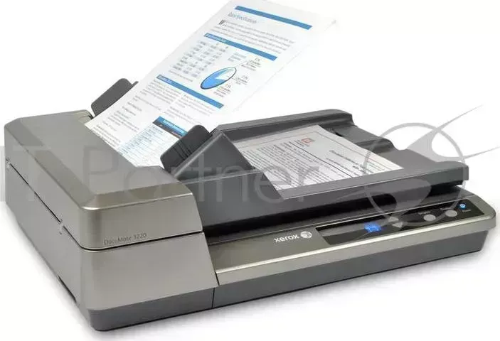 Сканер XEROX DocuMate 3220 DM3220B# A4 планшетный A4, Flatbed ADF, 23ppm, Duplex, 600 dpi, USB 2.0, max 1500 pages per day Channels
