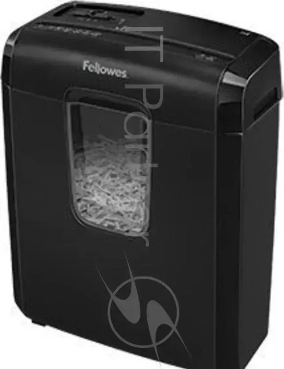 Шредер FELLOWES PowerShred 6C, DIN P 4, 4х35мм, 6лст., 11лтр. ,уничт.: скобы,скр., пл.карты.