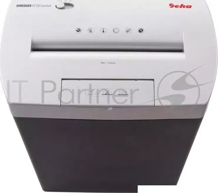 Шредер GEHA X7 4x40 CD Home Office уровень 3/фр4х40мм/7листов/18/Уничт:скрепки, скобы, пл.карты/CD