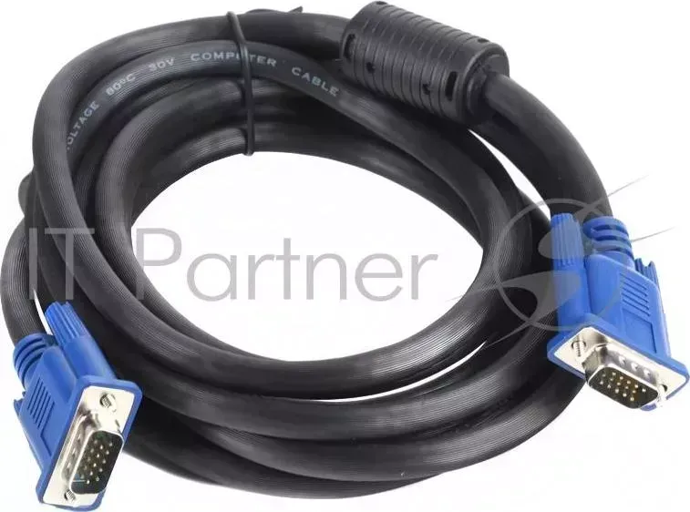 Кабель VGA 3м AOpen 2 фильтра, монитор-SVGA card 15M-15M, ACG341AD-3M Aopen 2 монитор-S