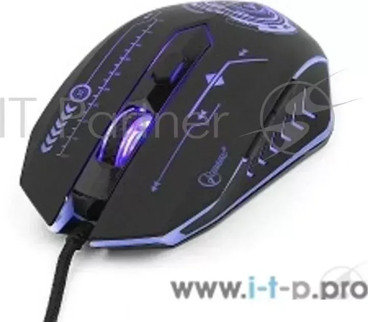 Мышь GEMBIRD MG 510 USB , 5кнопок колесо кнопка, 3200DPI, 1000 Гц, подсветка, программное обеспечение для создания макросов
