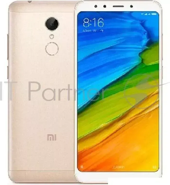 Смартфон XIAOMI Redmi 5 Gold Qualcomm Snapdragon 450/2GB/16GB/5.7'' 1440x720/2 Sim/3G/LTE/BT/12Mp 5Mp/Wi Fi/GPS/Glonas/Android 7.1