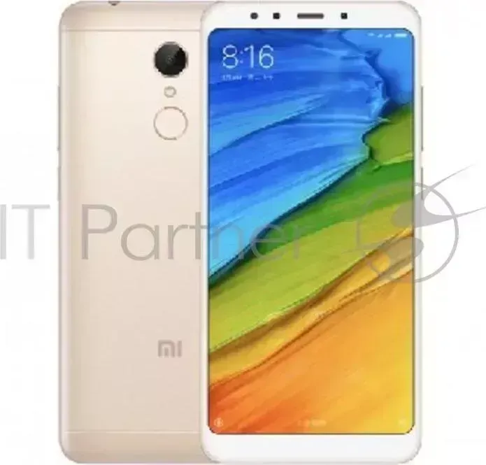 Смартфон XIAOMI Redmi 5 Gold Qualcomm Snapdragon 450/3GB/32GB/5.7'' 1440x720/2 Sim/3G/LTE/BT/12Mp 5Mp/Wi Fi/GPS/Glonas/Android 7.1