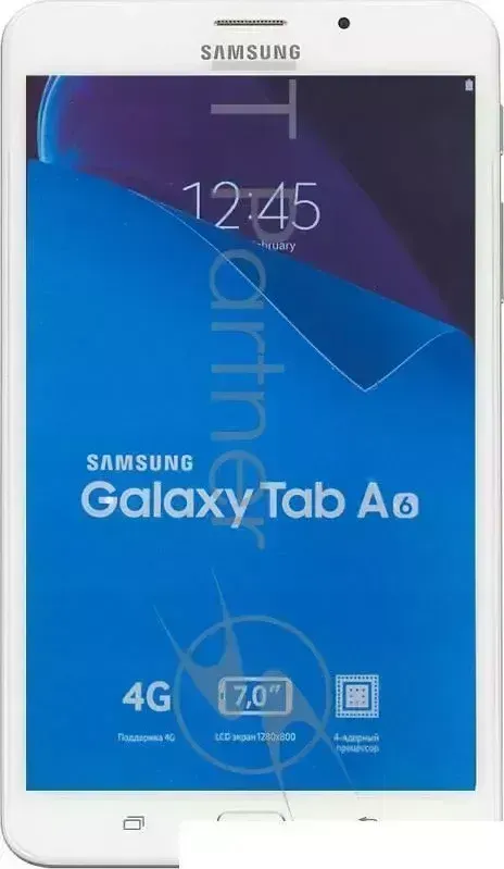 Планшет SAMSUNG Galaxy Tab A SM T285 1.3 4C/RAM1.5Gb/ROM8Gb 7" TFT 1280x800/4G/Android 5.1/белый/5Mpix/2Mpix/BT/GPS/WiFi/Touch/microSD 200Gb/minUSB/4000mAh