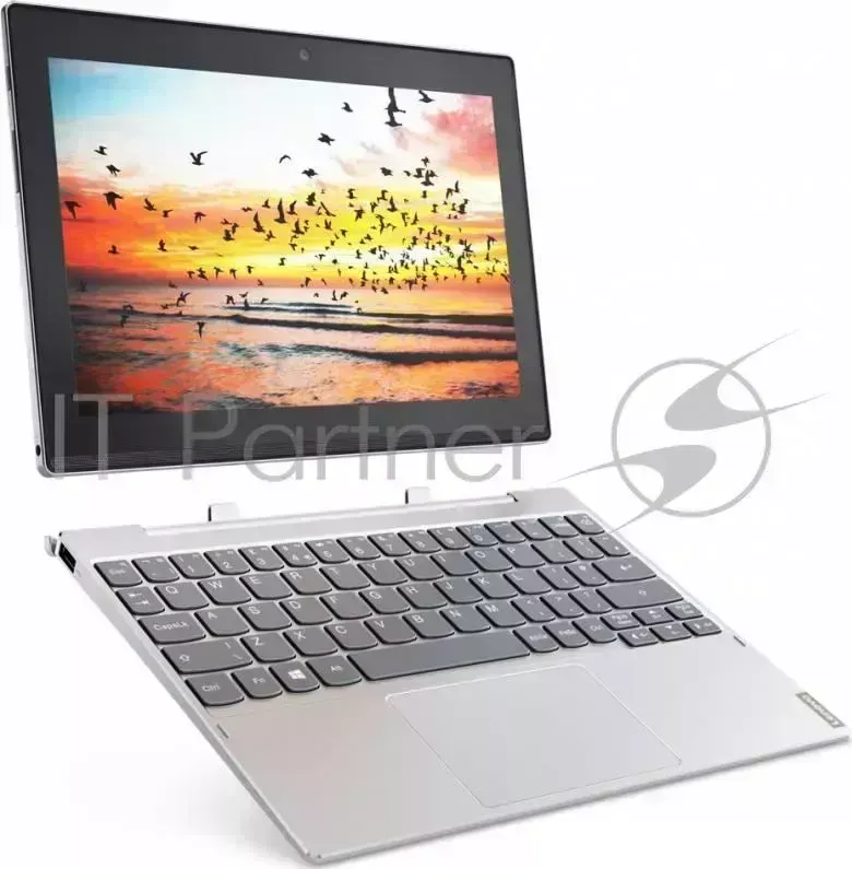 Планшет LENOVO MiiX 320 10ICR Atom x5 Z8350 1.44 4C/RAM2Gb/ROM32Gb 10.1" 1920x1080/Windows 10/серебристый/5Mpix/2Mpix/BT/WiFi/Touch/microSD 64Gb/mHDMI/minUSB/10hr