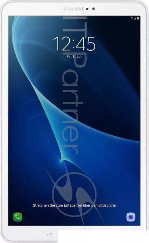 Планшет SAMSUNG Galaxy Tab A SM T585N 1.6 8C/RAM2Gb/ROM16Gb 10.1" TFT 1920x1200/3G/4G/Android 6.0/белый/8Mpix/2Mpix/BT/GPS/WiFi/Touch/microSD 200Gb/minUSB/7300mAh/1