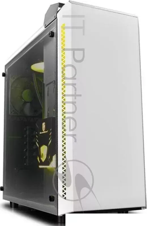 Корпус Deepcool BARONKASE LIQUID WH без БП, большое боковое окно, белый, установлена система водяного охлаждения с RGB подстветкой, ATX DEEPCOOL WH с