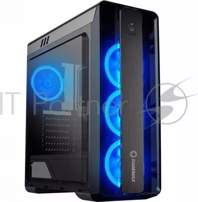 Корпус компьютерный GameMax MoonLight-B-Blue (без БП)