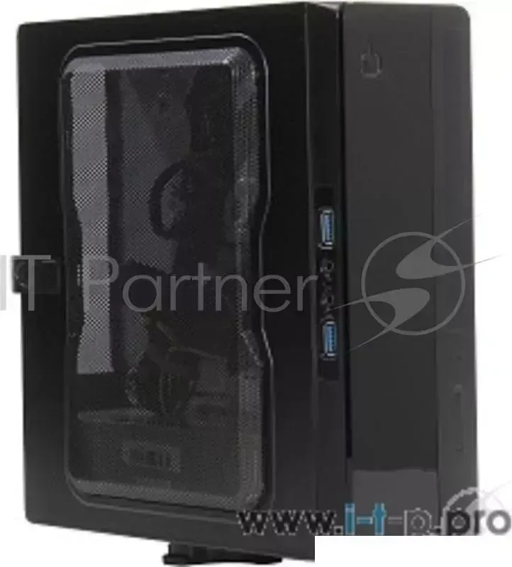 Корпус Powerman EQ101BK slim ATX 200W Black 6117857 8cm Fan, 2* USB 3.0, Audio, PM 200ATX PRO APFC