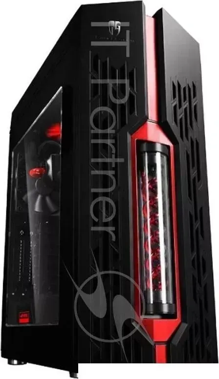 Корпус Deepcool GENOME ROG , ATX, без БП, боковое окно, черный, красная спираль, СВО и светодиодные ленты с пультом ДУ DEEPCOOL , и с